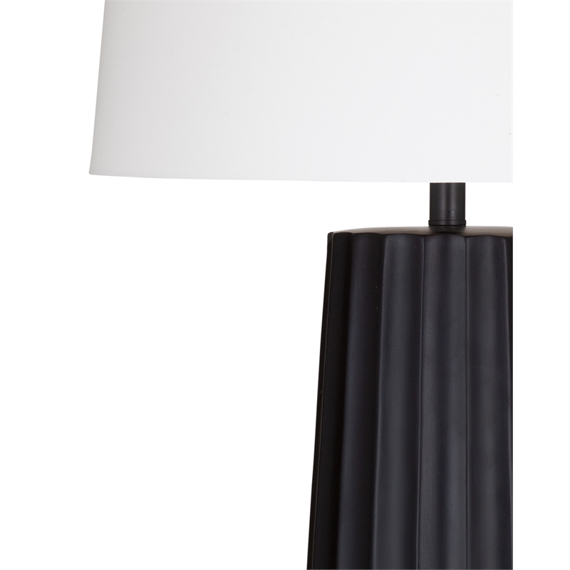 Sabine Table Lamp in Black Resin