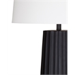 Sabine Table Lamp in Black Resin