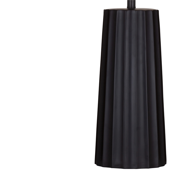 Sabine Table Lamp in Black Resin