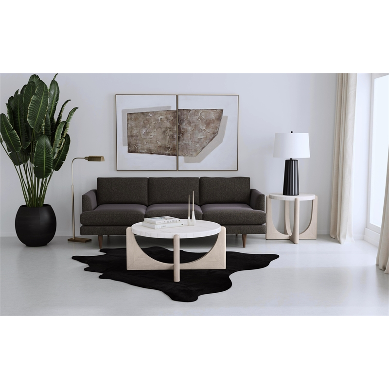 Sabine Table Lamp in Black Resin