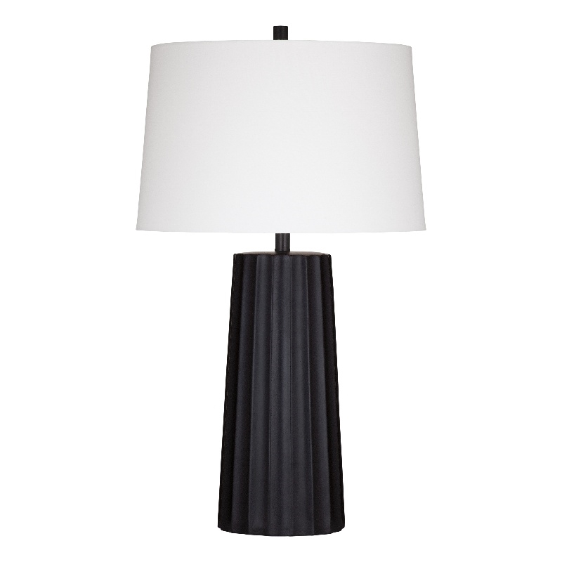 Sabine Table Lamp in Black Resin