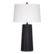Sabine Table Lamp in Black Resin
