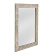 Guyton Wall Mirror in White Wood