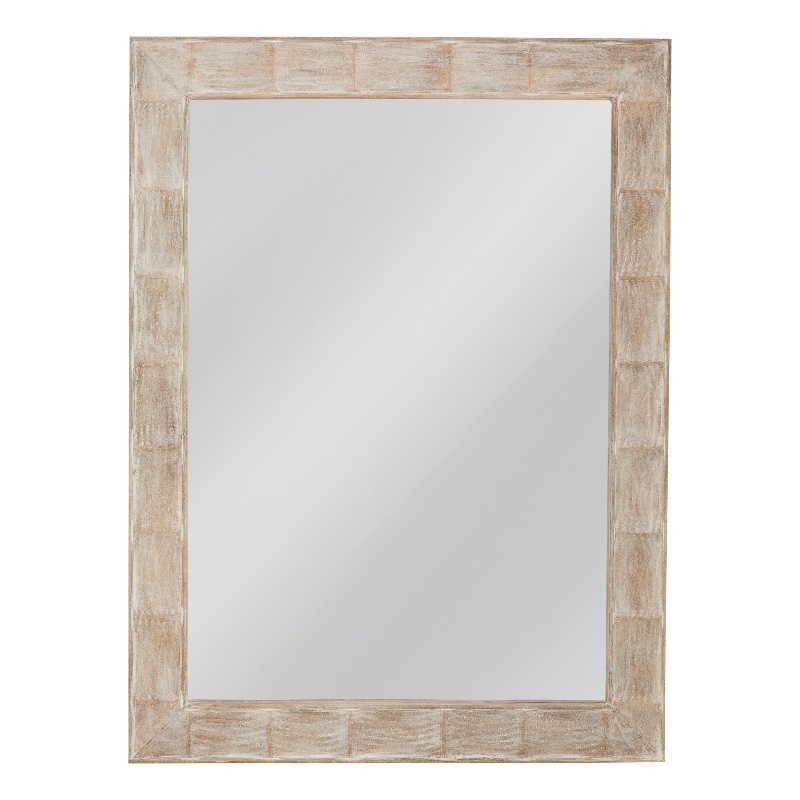 Guyton Wall Mirror in White Wood