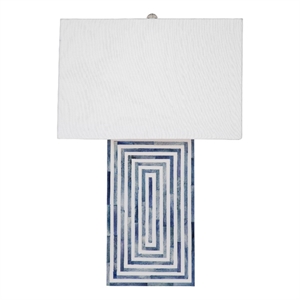 moray table lamp in blue resin