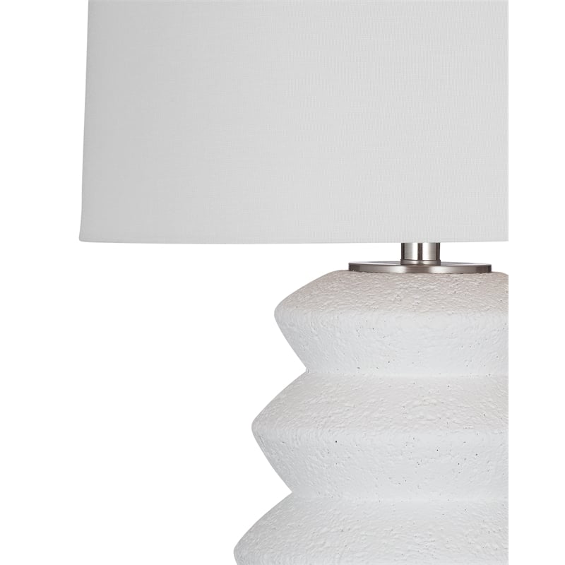Hess Table Lamp in White Resin