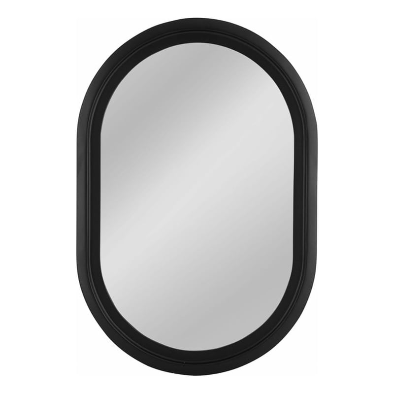 Nash Wall Mirror in Black Wood