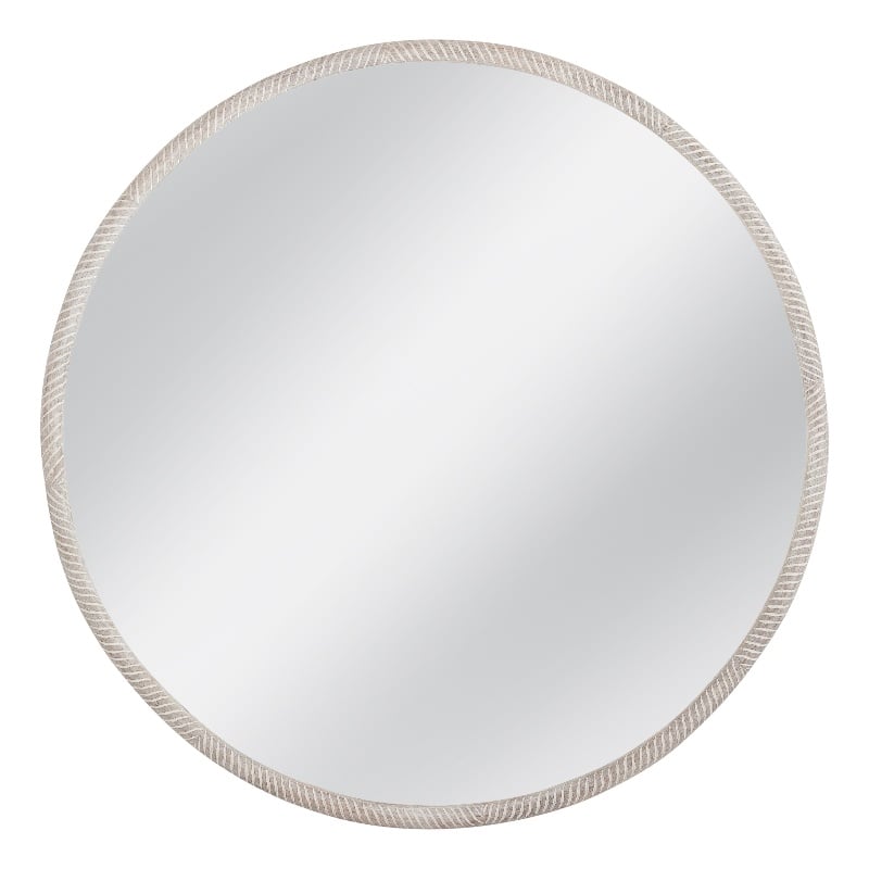 Bechet Wall Mirror in White Wood