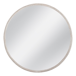 Bechet Wall Mirror in White Wood