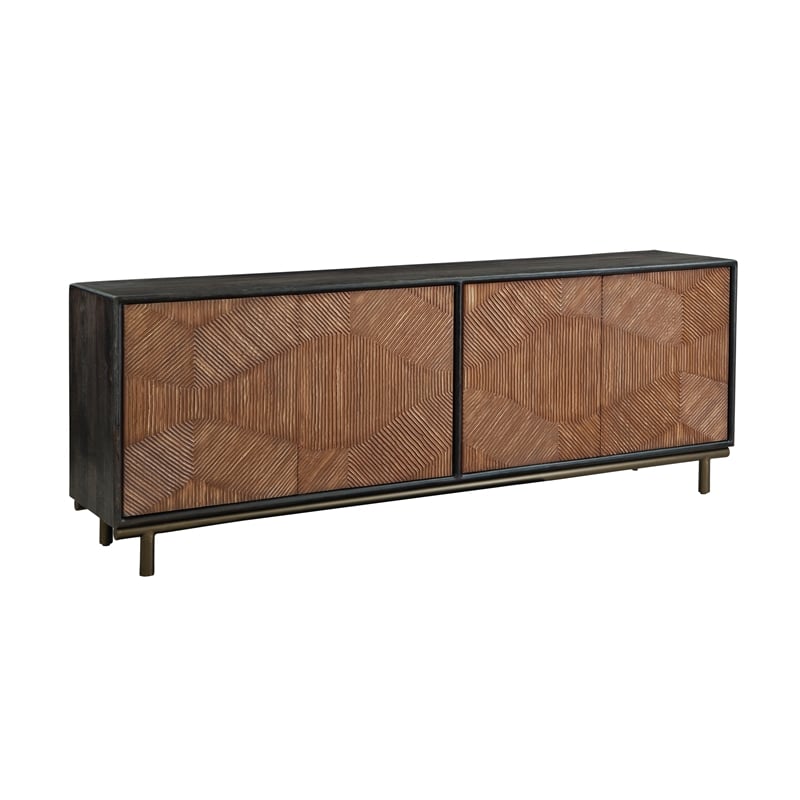 Keir Two Tone Server in Natural Wood