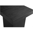 Padula Large End Table in Modern Black Wood