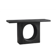 Compass Modern Console Table in Black Wood