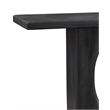 Compass Modern Console Table in Black Wood
