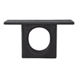 Compass Modern Console Table in Black Wood