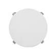 Bali Coastal Modern Round End Table in White Wood