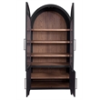 Fynn Wooden Display Cabinet in Traditional Black Oak Wood