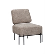 Pennington Modern Accent Chair with Black Metal Legs