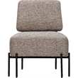 Pennington Modern Accent Chair with Black Metal Legs