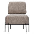 Pennington Modern Accent Chair with Black Metal Legs