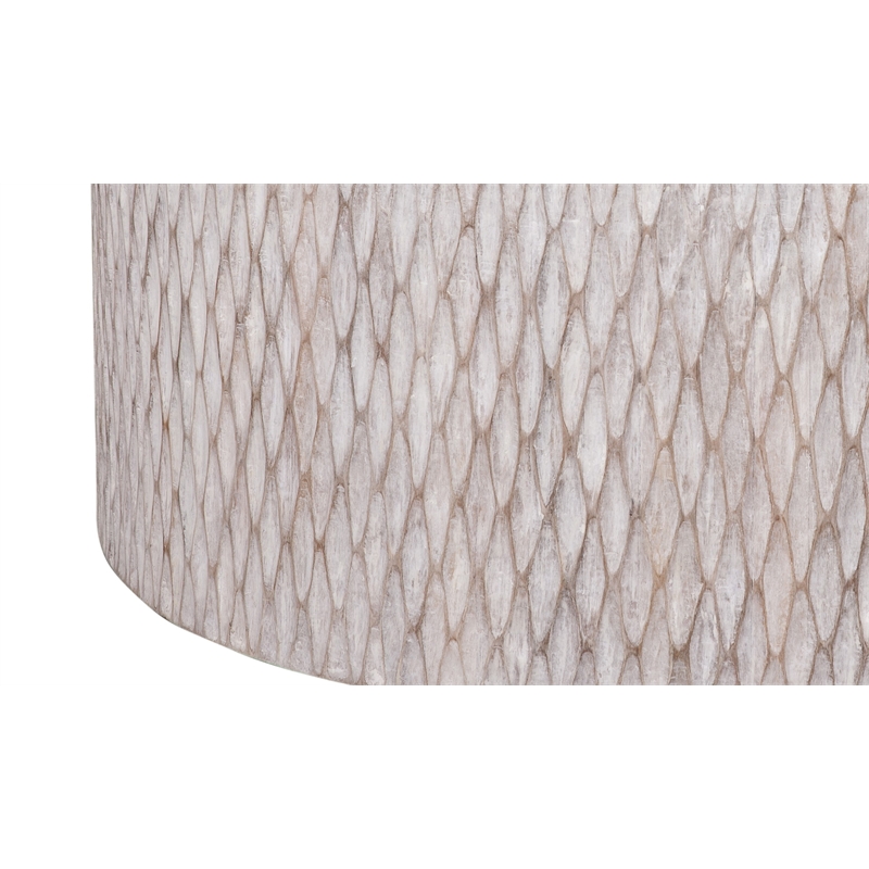 Brewer Coastal Accent Cocktail Table in White Wood