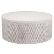 Brewer Coastal Accent Cocktail Table in White Wood
