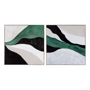 Illuminate - 2 Piece Set on Modern White Canvas