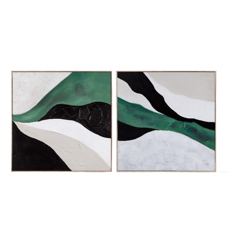 Illuminate - 2 Piece Set on Modern White Canvas