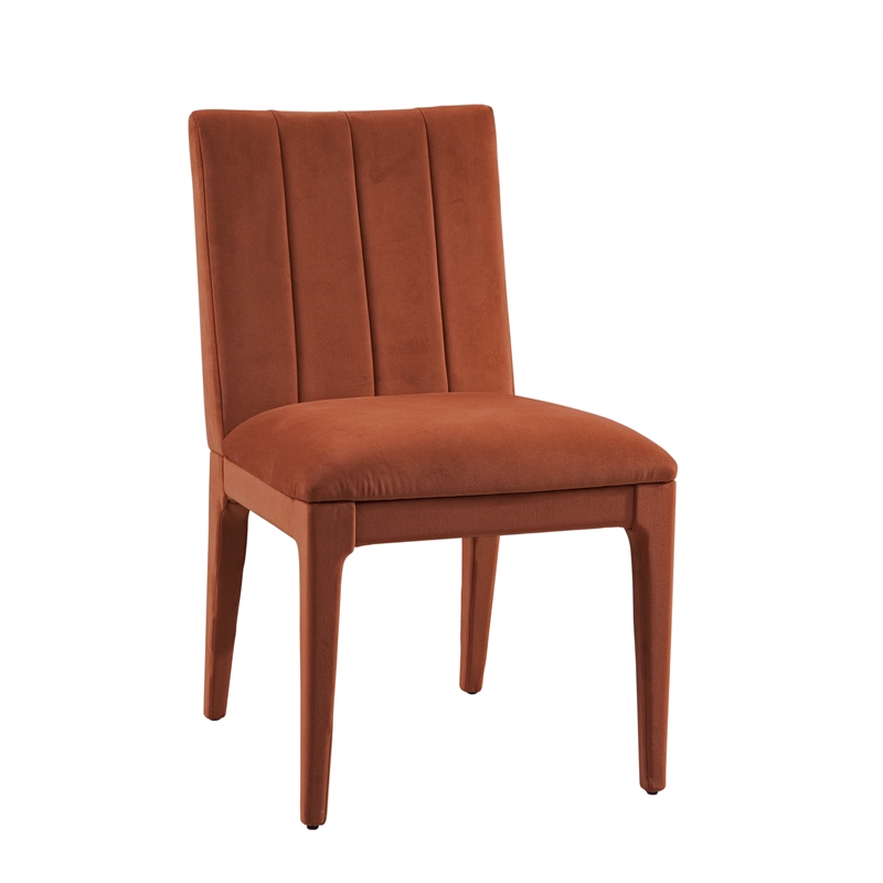 Brianne Rust Dining Chair in Modern Wood