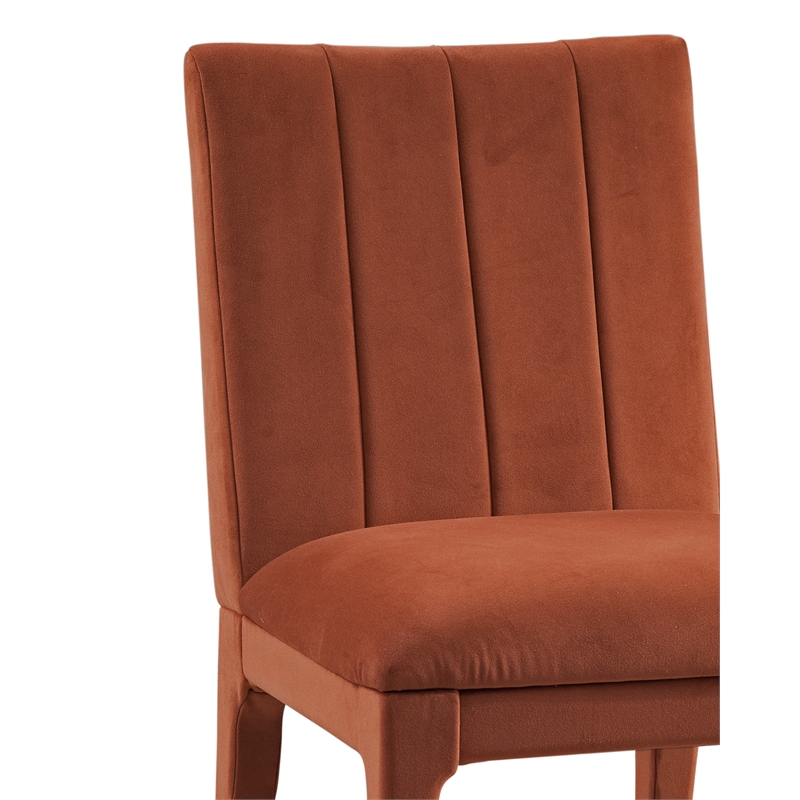 Brianne Rust Dining Chair in Modern Wood