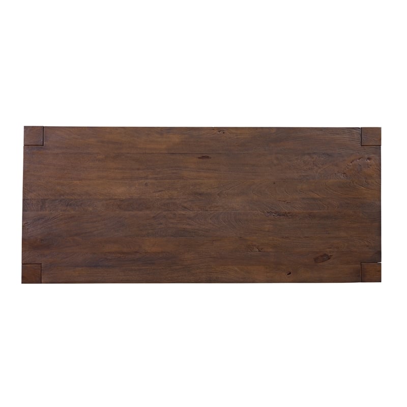 Walsh Farmhouse Dining Table in Natural Wood