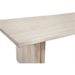 White Wood Nadia Coastal Dining Table Mango