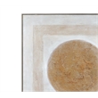 White Canvas Wood Frame Central Wall Art Modern