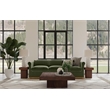 Padula Brown Wood Oak Modern Cocktail Table