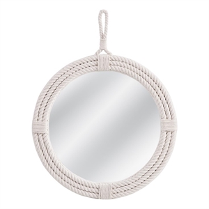 Guedry Wall Mirror - Natural Rope - White