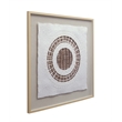Tightrope Wall Art - White/Brown