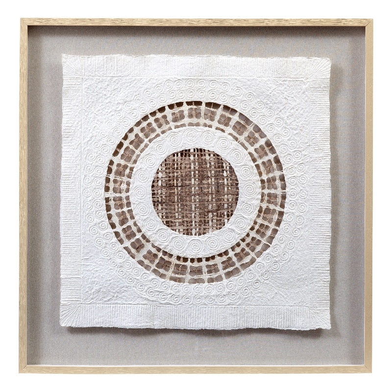 Tightrope Wall Art - White/Brown