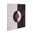 Black White Mercury Wall Art Geometric Textured Modern Decor