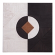 Black White Mercury Wall Art Geometric Textured Modern Decor