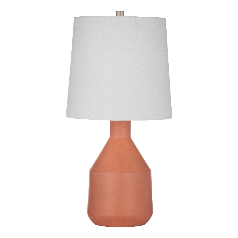 Terracotta Sheridan Table Lamp Ceramic Boho Bottle