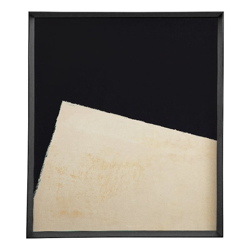 Black White Optical I Framed Print Modern
