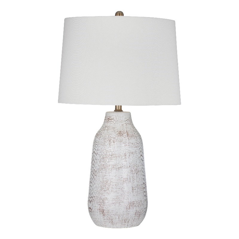 Neutral Ceramic Forcythia Table Lamp Crackle Glaze