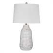 Neutral Ceramic Forcythia Table Lamp Crackle Glaze