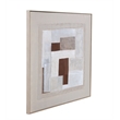 Brown Amsterdam Framed Canvas Abstract Neutral