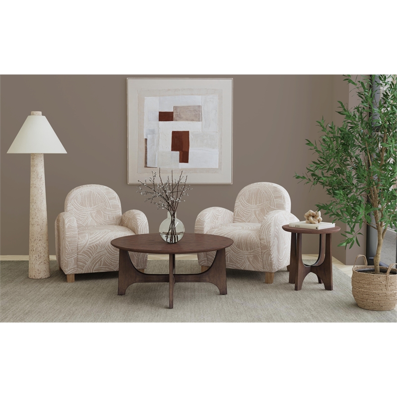 Brown Amsterdam Framed Canvas Abstract Neutral