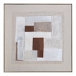 Brown Amsterdam Framed Canvas Abstract Neutral
