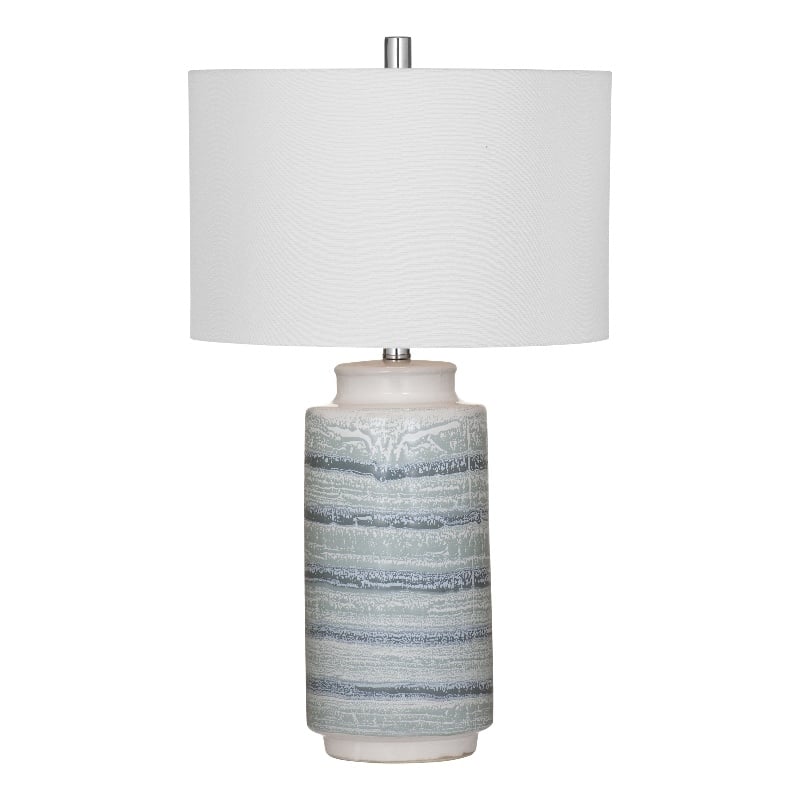 Blue Cream Brizi Table Lamp Ceramic Coastal Modern