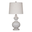 White Wash Krishina Table Lamp Rustic Baluster