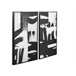 Black & White Framed Canvas - Set of 2 - Black