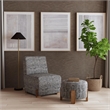 Taupe Razi Framed Canvas Set of 3 Light Wood