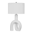 Matte White Alexx Table Lamp Modern Abstract